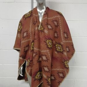 Geometric Patterned Poncho